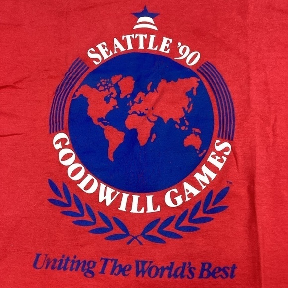 Vintage Seattle Goodwill games 1990 single stitch T-shirt - Picture 2 of 5